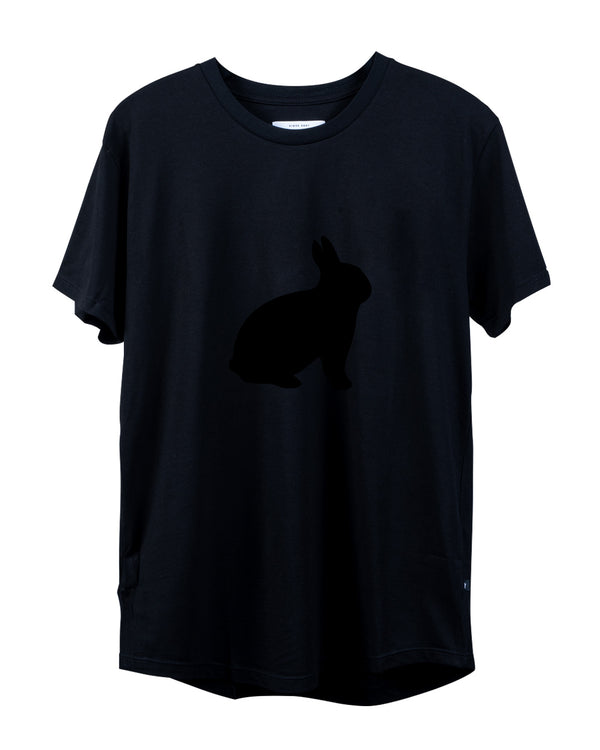 RABBIT TSHIRT - BLACK